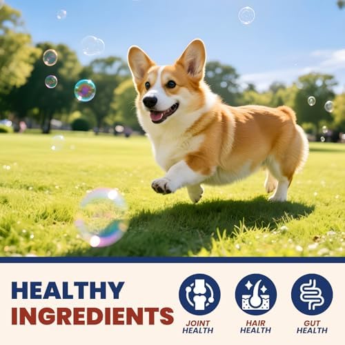 Pet Allergy Relief Chewable Tablets,500count Natural Collagen Drops Dual-Action Formula Joint Health Care with Colostrum Probiotics