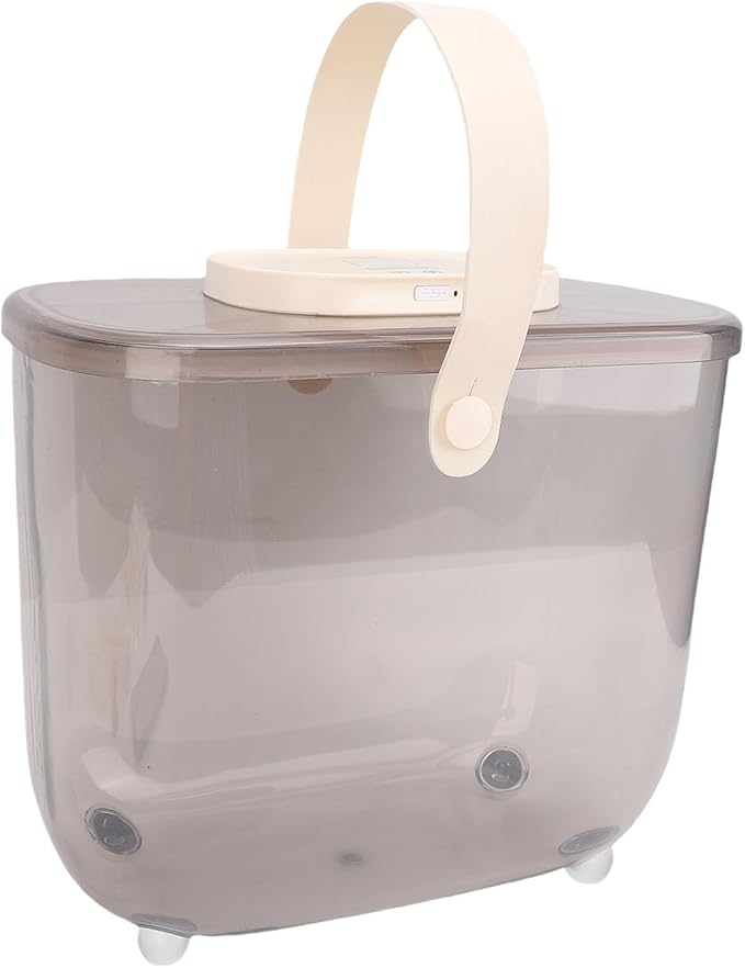 Focket Airtight Treat Container, Refillable Pet Food Container Automatic and Vacuum Sealed for Cats and Dogs, Keep Dry Food Fresh