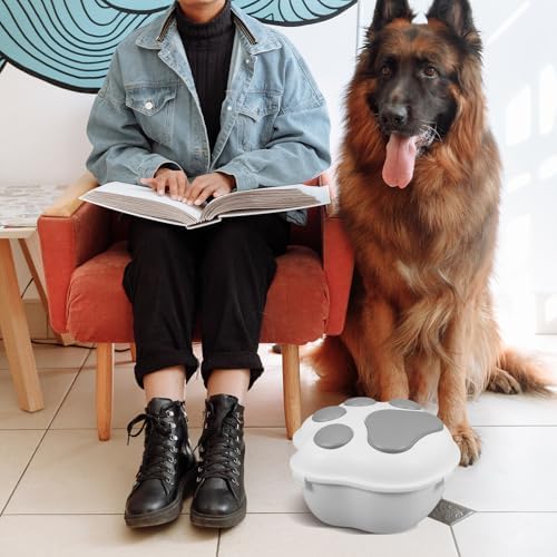 VICASKY Small Gray Airtight Dog Food Storage Container with Lid, Small, Gray