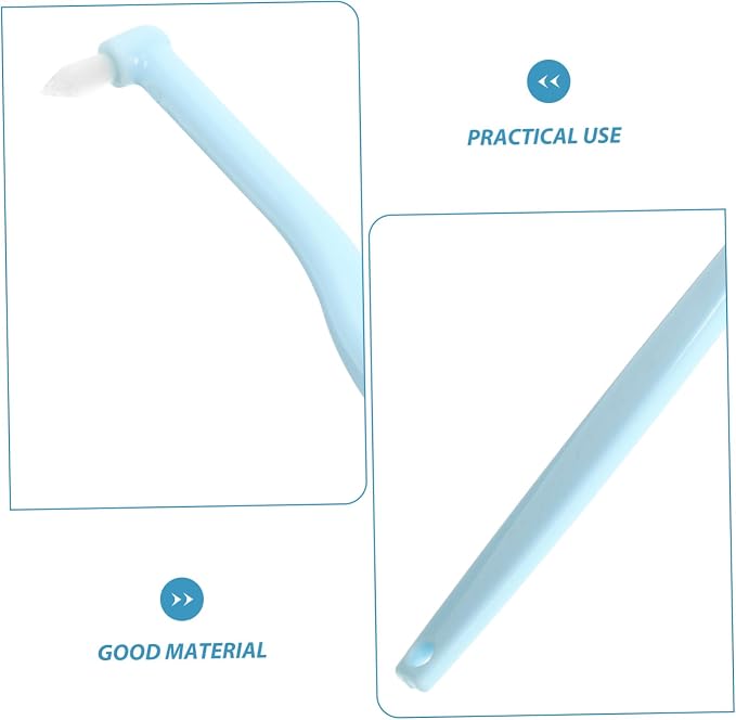 Pointed Head Pet Toothbrush for Cats and Dogs Soft Bristle Oral Care Tool for Small Breeds Bad Breath Control Ergonomic Handle for Easy Use Pet Supply