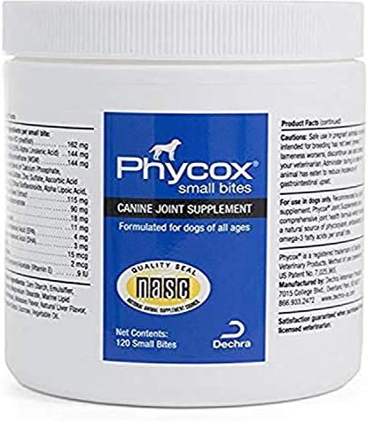 Dechra Phycox Small Bites Soft Chews, Joint Supplement For Dogs (120ct)