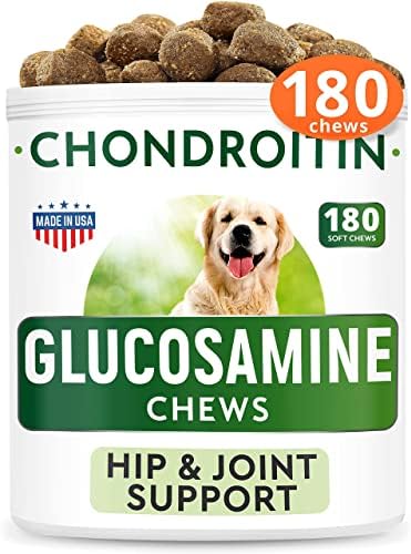 Dog Probiotics + Glucosamine Treats Bundle - 360 Soft Chews - Digestive Enzymes + Prebiotics + Chondroitin, MSM, Omega-3 - Gas, Diarrhea, Allergy, Constipation + Joint Pain Relief - Immunity