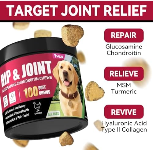 Hip and Joint Supplement for Dogs, Advanced Glucosamine for Dogs