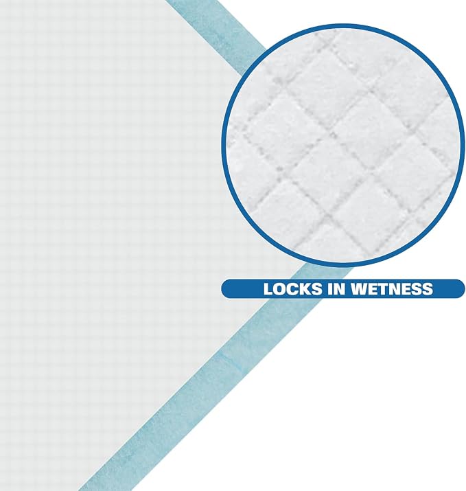 Puppy Pee Pads, 22 x 22 Inch Leak-Proof Pet Potty Training Pads for Dogs, Quick Absorb 6-Layer Design, Ideal for Small Puppies, Cats, Kittens, Rabbits, and Guinea Pigs (Blue-100 Count)