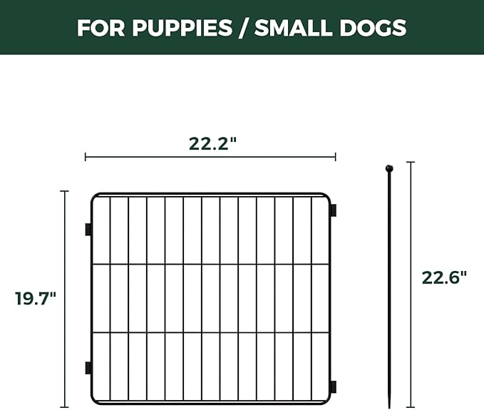 FXW MiniPaws Unleashed Dog Playpen, 20in 4 Panels