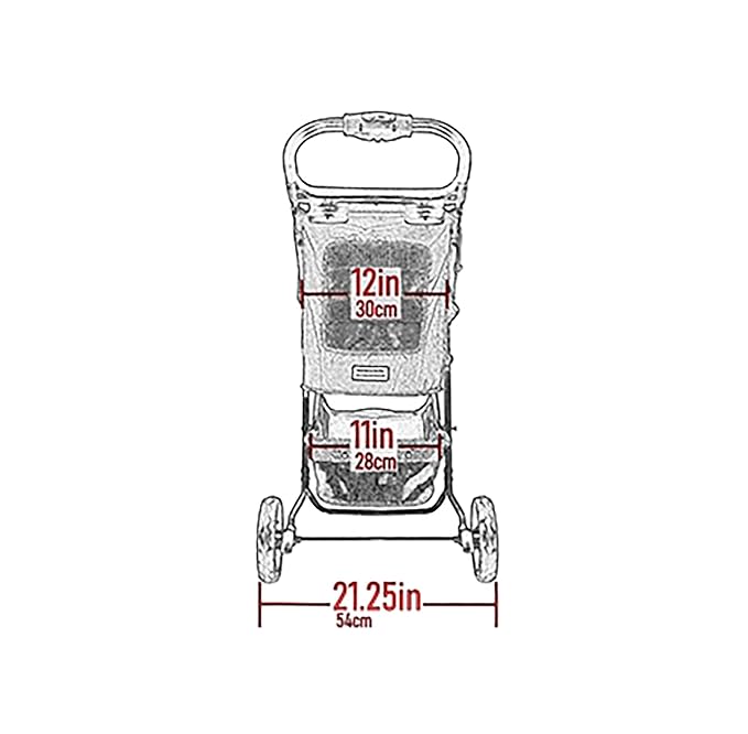 Pet Gear No-Zip Special Edition 3-Wheel Pet Stroller - Willow