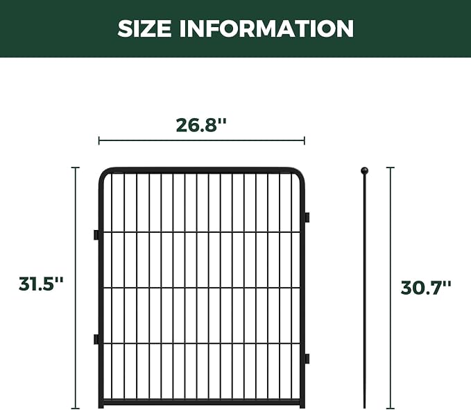 FXW Homeplus Unleashed Indoor Dog Playpen - Stress-Free and Safe Play, Heavy Duty 32 Inch 2 Panels Dog Pen for Small and Medium Dogs, Black│Patented