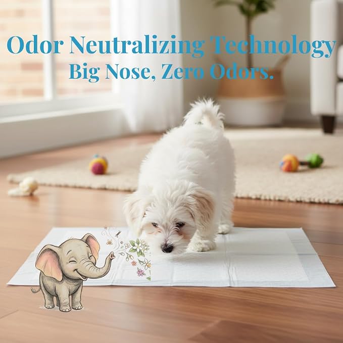 2X Super Absorbent & 2X Fast Absorption Puppy Pads for Dogs, 22”x22” 80 Count, Leak Proof Dog Pads, Unscented White