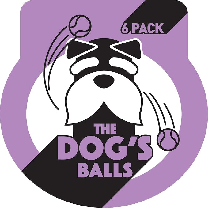 The Little Dog’s Balls Small Dog Tennis Balls 6-Pack Purple Floats in Water | Our fetch balls combine non-abrasive felt exterior and a thicker rubber core Durable Dog Toy for Outdoor Play & Training