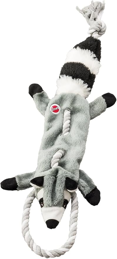 SPOT Forest Raccoon Skinneeez Tugs Stuffingless Dog Toy, 23in, Great for Tug of War
