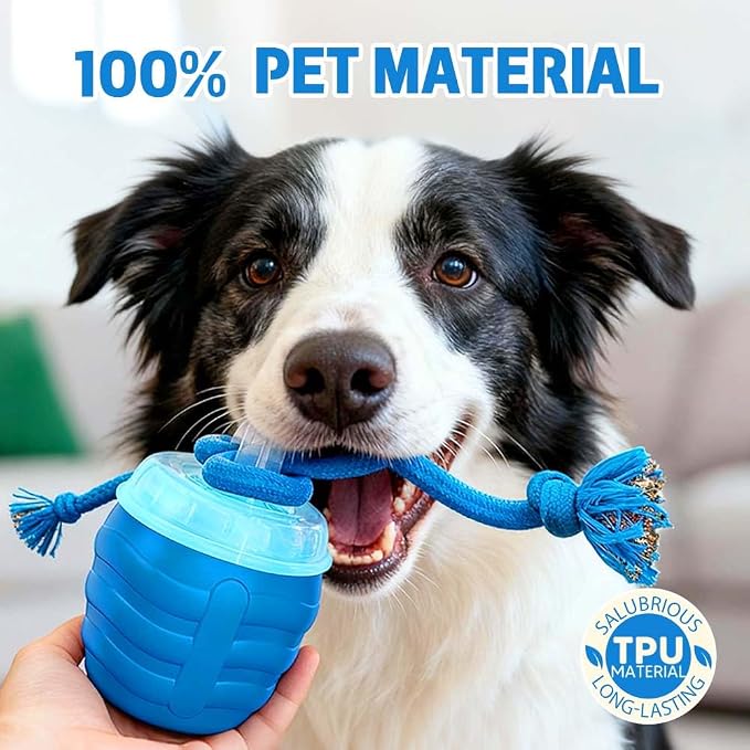 Interactive Dog Toys, 2026 Upgraded Motion Activated Squeaky Cat Balls, 360° Smart Automatic Rolling Moving for Bored Pet Cats Dogs, Interactive Dog Balls (Blue)