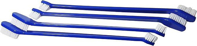 Bexter Dog Toothbrush Set of 10 – Dual Headed Soft Bristle Pet Tooth Brushes for Dental Hygiene, Teeth Cleaning for Small to Large Dogs, Cats & Most Pets, Bulk Pack