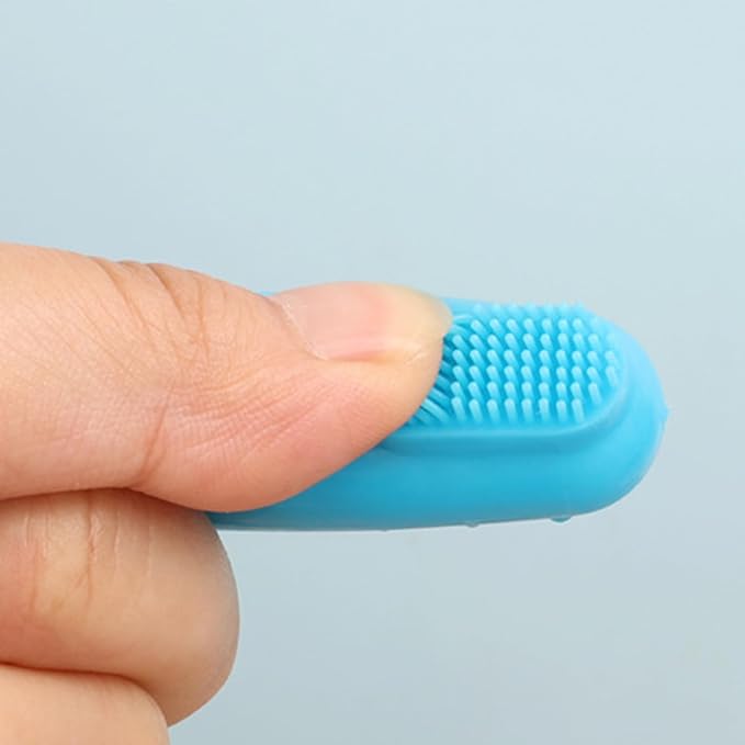 4pcs Pet Finger Toothbrush Brush Addition Bad Breath Teeth Care Mouth Dog Teeth Care Supplies Finger Brushes for Small Dogs Fingerbrushes Toothbrush