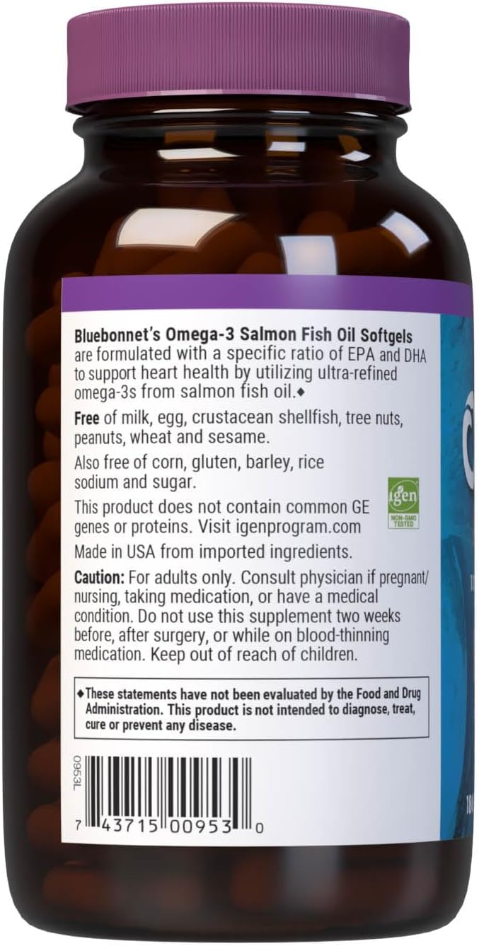 BlueBonnet Nutrition Omega 3 1000 mg, 180 Softgels