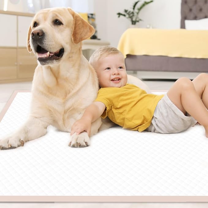 Puppy Pads Extra Large 36" × 36" - 45 Count Dog Pads Pink, XXL Pee Pads for Pets|Disposable Dog Training Pads, Super Absorbent & Leak-Proof & Quick Drying Potty Pads