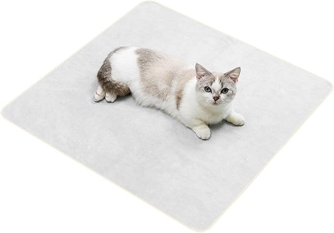 27.5" Large Cat Wrap for Nail Trimming Medicine Ear Cleaning Teeth Brushing | Self-Stick Cat Grooming Wrap,for Cats & Small Dog,Anti-Scratch Anti-Escape Cats Swaddle Burrito Cloth
