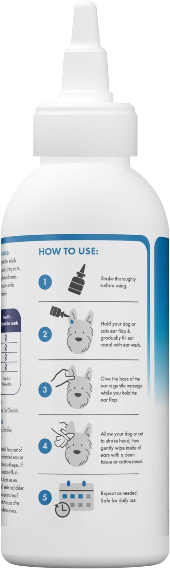 TropiClean HomeVet Enzymatic Dog Ear Cleaner, 2 oz