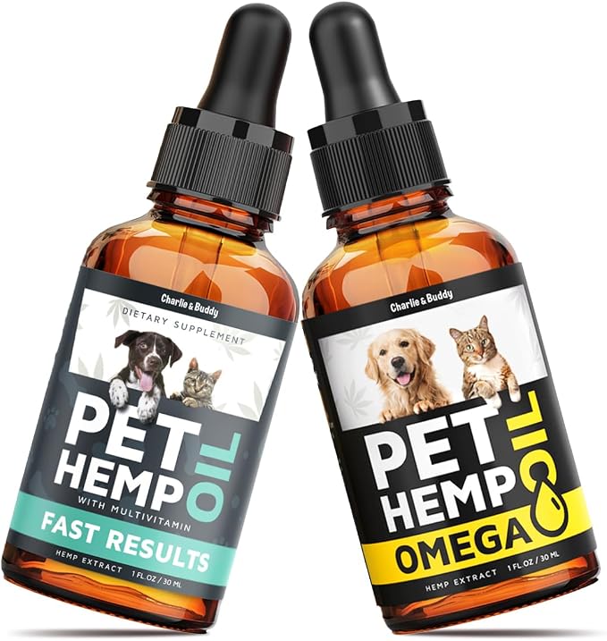Charlie&Buddy Hеmp and Salmon Oils for Dogs - Omega 3,6,9 for Skin, Coat, Anxiеty Relief and Jоint Pаin