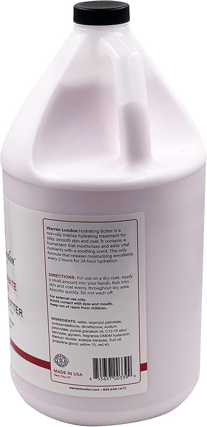 Warren London - Hydrating Butter and Leave-in Conditioner for Dogs Skin and Coat - Pomegranate & Acai - 1gal