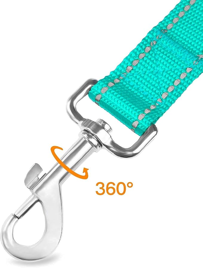 Joytale 12-16 inches Dog Collar and 6FT Leash, Reflective Soft Neoprene Padded Pet Collars and Leashes for Small Dog