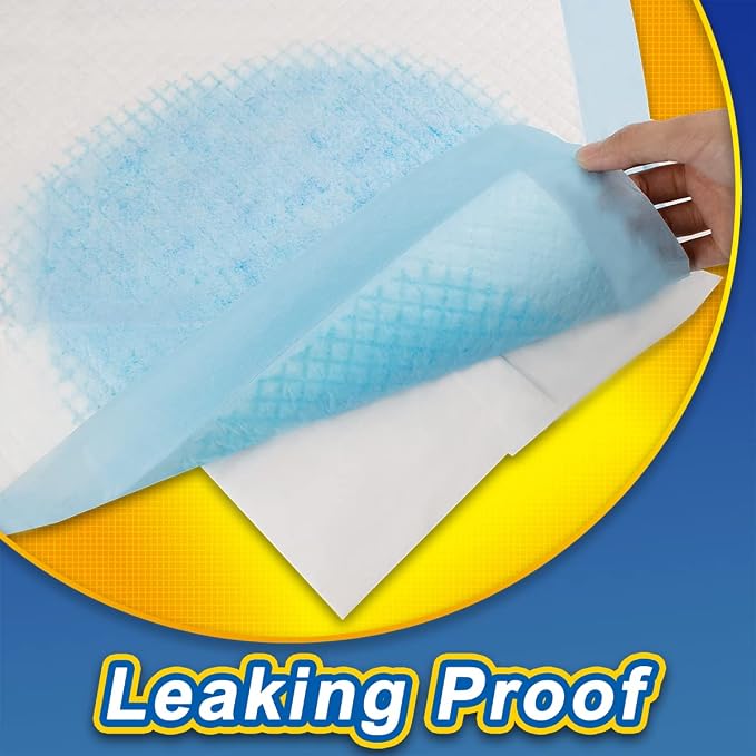 Dogcator Dog Pee Pads Extra Large 80 Count, Thicken Dog Training Pads 30"x36", Puppy Pee Sheets XL for Indoor, Outdoor Use, Heavy Absorbent Disposable Underpads, Blue