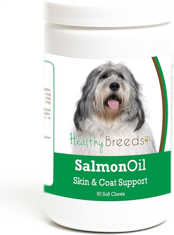 Healthy Breeds Polish Lowland Sheepdog Salmon Oil Soft Chews 90 Count, Brown