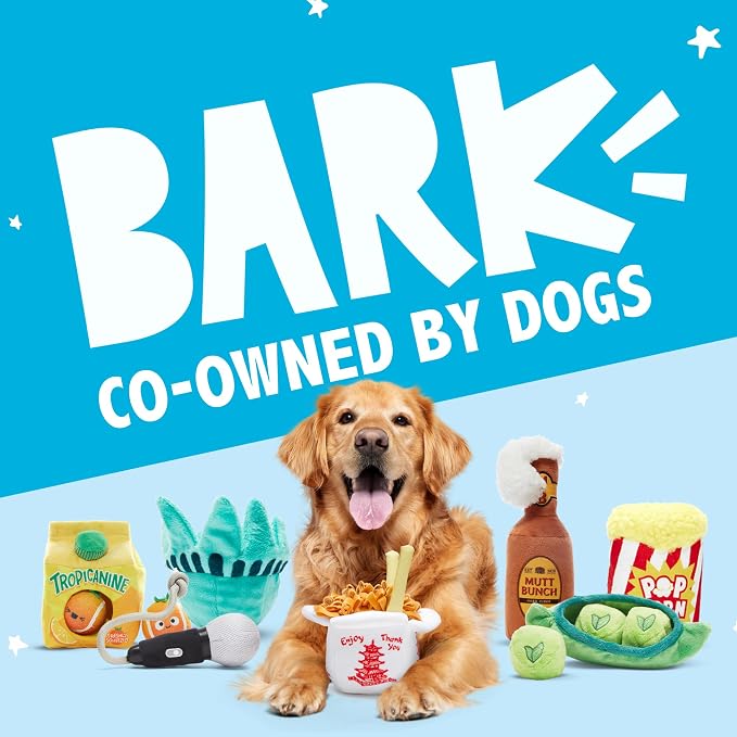 BarkBox Groundhog Dave Dog Toy - Toy for Small to Medium Dogs | Plush Groundhog with Deep Squeaker, Crinkle & Fluffy Filling | Squeak & Chew
