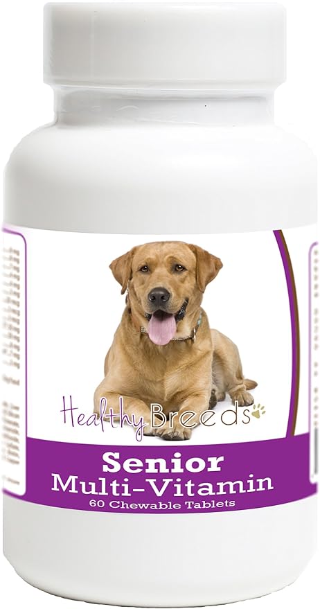 Healthy Breeds Labrador Retriever Senior Dog Multivitamin Tablets 60 Count