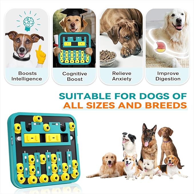 KADTC Dog Puzzle Toy Pro Max, Extra-Large Size, Level 1 to Infinite Play for Smart Dogs Hard Mental Stimulation Toys