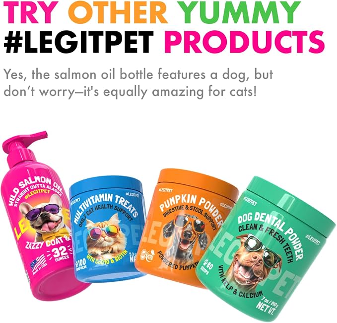 Omega 3 Alaskan Salmon Oil Treats for Dogs 30 Fish Oil Chew Supplement Skin and Coat Allergy and Itch Relief Hip & Joint Health Brain Shedding Hot Spots Treatment Omega 3 6 9 EPA & DHA Fatty Acids