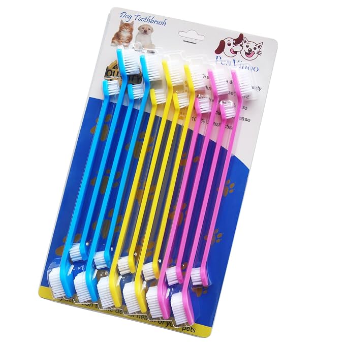20 PCS Pet Dog Soft Toothbrush - Finger Toothbrush for Small to Large Dogs