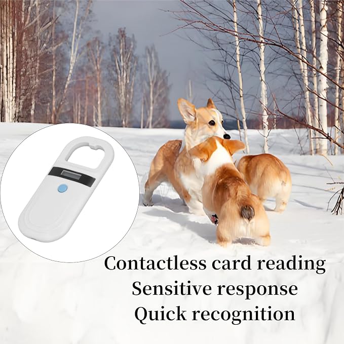 Dog Cat Microchip Reader, 134.2kHz 128 Groups of Data Storage Animal Chip Registration RFID Microchips Scanner,5V USB2.0 Pet Chip Scanner