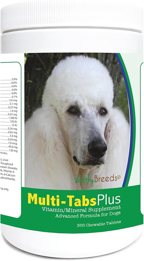 Healthy Breeds Poodle Multi-Tabs Plus Chewable Tablets 365 Count