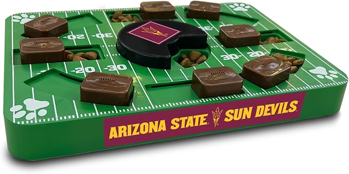 Pets First NCAA Arizona State Sun Devils Puzzle Toy, Puzzle Treat Dog Toy, Interactive Dog Treat Toy, Dog Puzzle Feeding Slow Toy