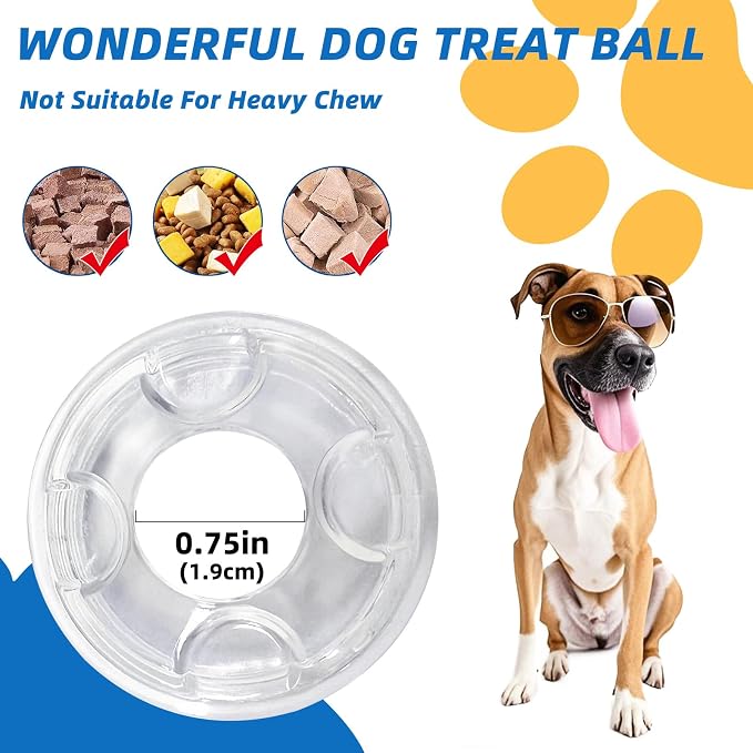 Interactive Puzzle Dog Treat Ball, XL, 5.51 in (14 cm) | Treat Dispensing, Enrichment Toy