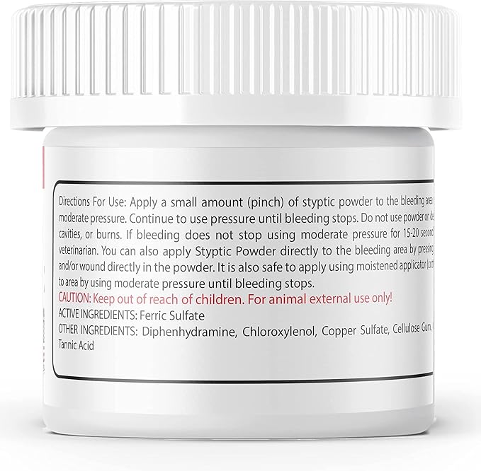 Evo Dyne Styptic Powder 2-Pack 2 oz for Dogs, Cats & Birds