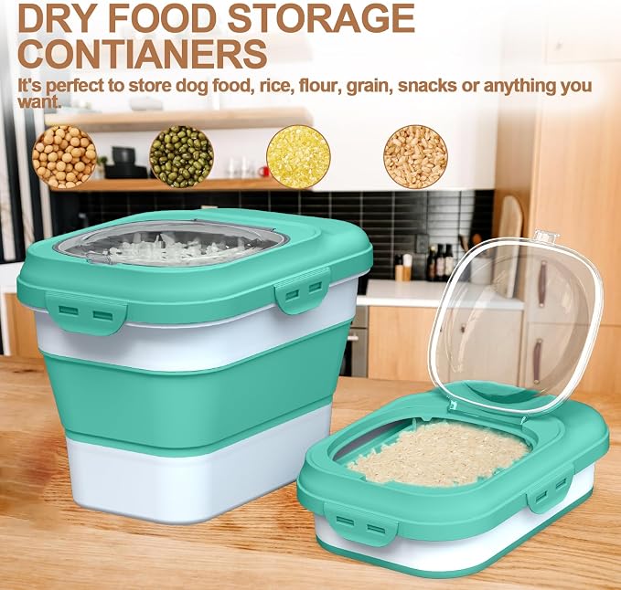 TIOVERY Dog Food Storage Container, 10lb, Clear