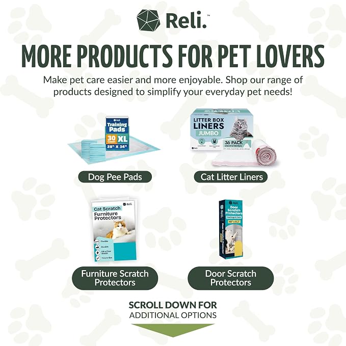 Reli. Biodegradable Dog Poop Bags (1100 Pack, 2 Large Rolls) | 9"x13" Large Poop Bags for Dogs | Unscented, Leak Proof Oxobiodegradable Pet Waste Clean Up | Green Eco-Friendly | Dispenser Box