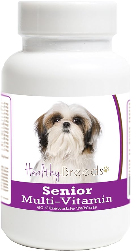 Healthy Breeds Shih Tzu Senior Dog Multivitamin Tablets 60 Count