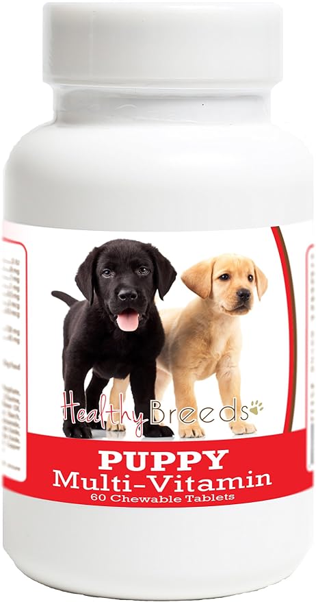 Healthy Breeds Labrador Retriever Puppy Dog Multivitamin Tablet 60 Count