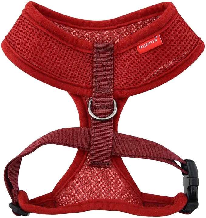 Puppia Soft Dog Harness, Wine, Small (PDCF-AC30-WN-S)