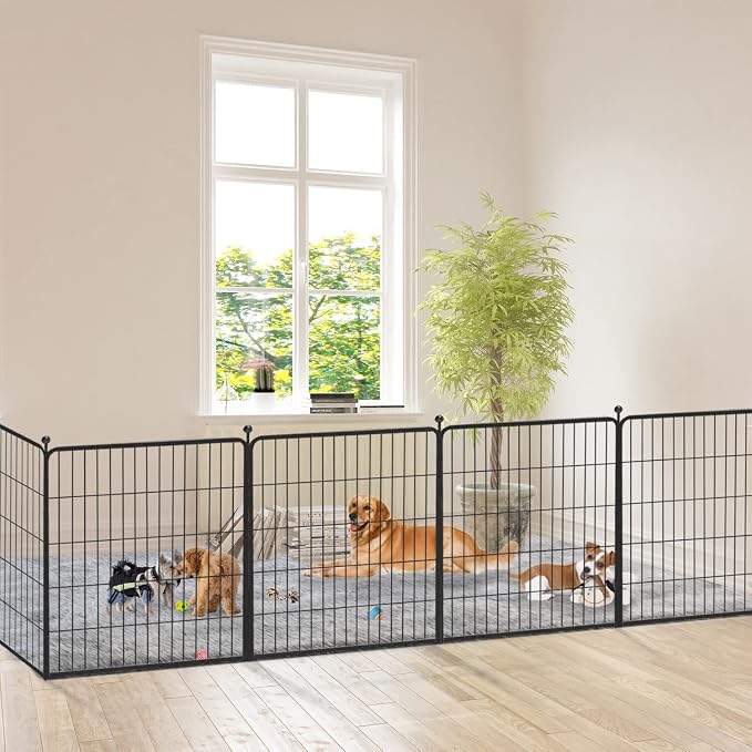 Dog Playpen with Door, 32in 10 Panels