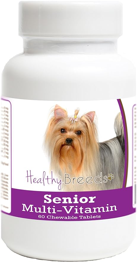 Healthy Breeds Yorkshire Terrier Senior Dog Multivitamin Tablets 60 Count
