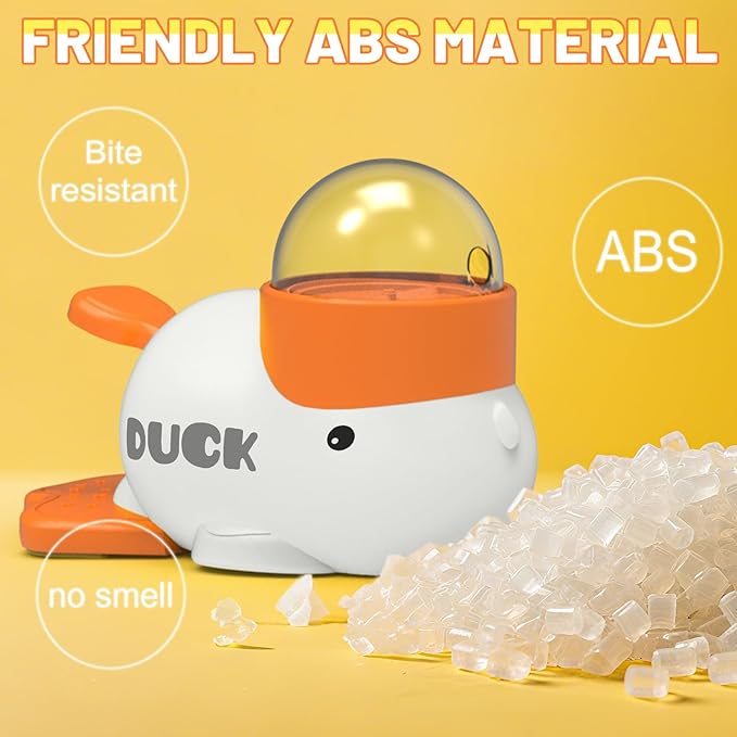 Dog Interactive Treat Dispenser Toy Food Puzzle Slow Feeder Duck-Shaped Dog Puzzle Feeders for Small Medium Dogs Cats IQ Training Reduces Bloating for Healthy Eating (White)