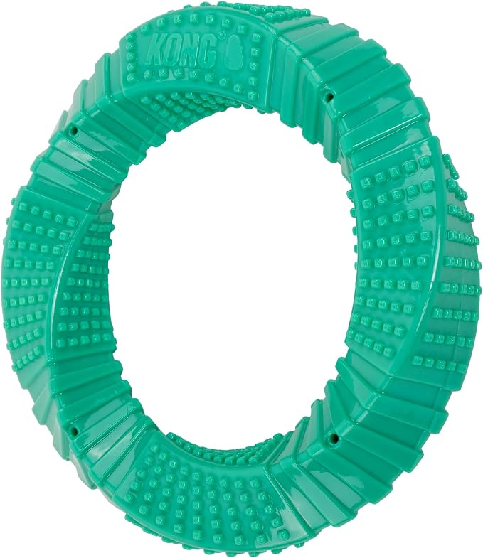 KONG CoreStrength Dog Toy – Ring – Durable Tough Chew Toy for Medium & Large Dogs – Textured Dental Chew for Teeth & Gums – Fetch & Interactive Play