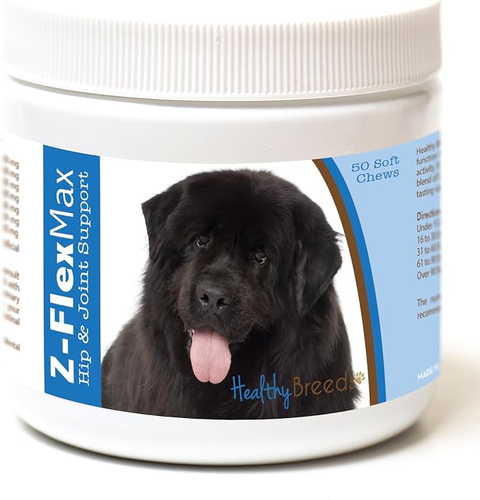 Healthy Breeds Newfoundland Z-Flex Max Hip and Joint Soft Chews 50 Count