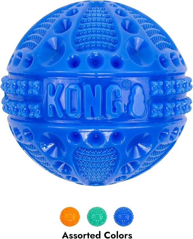 KONG CoreStrength Dog Toy – Ball – Durable Tough Chew Toy for Medium & Large Dogs – Textured Dental Chew for Teeth & Gums – Fetch & Interactive Play