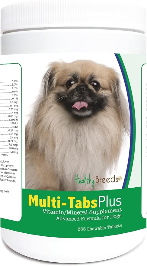 Healthy Breeds Pekingese Multi-Tabs Plus Chewable Tablets 365 Count