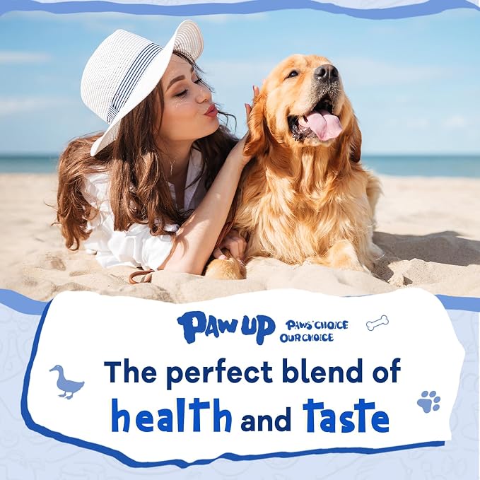 PAWUP Dog Treats, Duck Wrapped Cod Skin Rolls, 12.5 oz (12-15 Count)