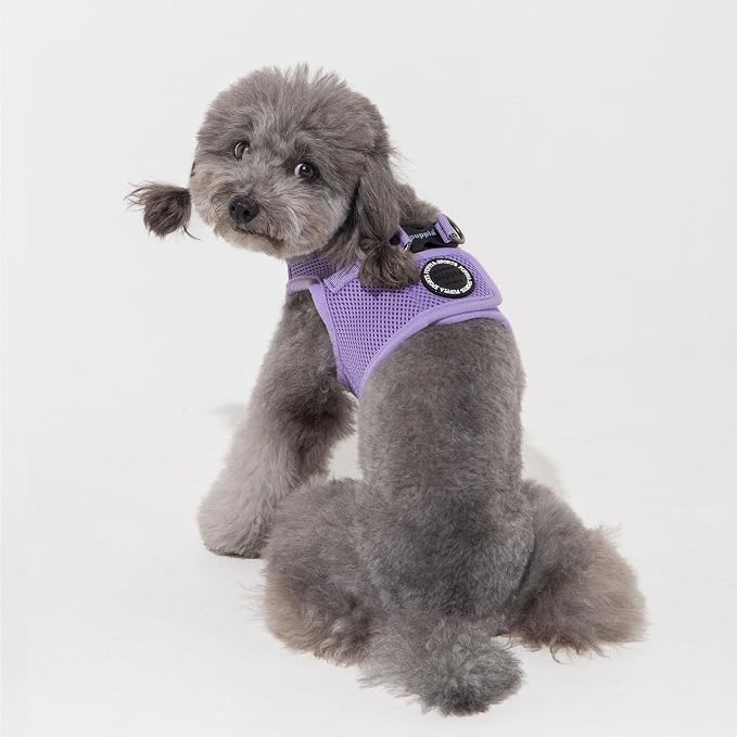 Puppia Soft Vest Dog Harness Step-in Padded Mesh No Choke No Pull Comfortable Walking Running Training for Small Medium Large Dogs, Violet, XXX-Large